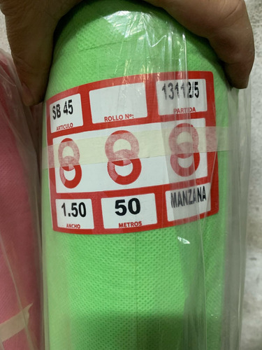 Friselina Color 45gr 1.50 De Ancho Verde Manzana Liso