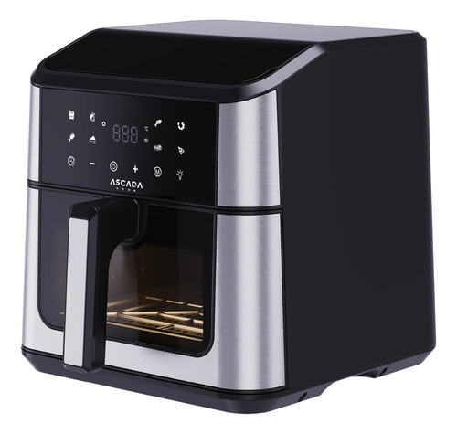 Freidora De Aire Ascada Air Fryer 8l Digital Con Ventana Temporizador