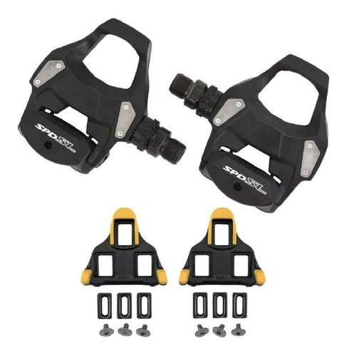 Imagem 1 de 4 de Pedal Shimano Pd-rs500 C/ Taco Sh11 Bike Speed Road Clip