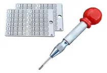 Comprar Kit 2 Carteira De Metal E 1 Punção I-39 Bitcoin Metal Wallet