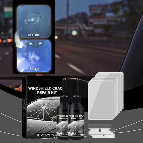 Líquido Reparador De Grietas Para Parabrisas P Auto Parabris