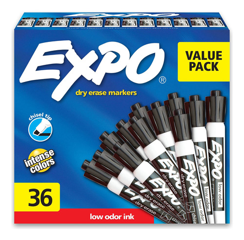 Expo Low Odor Dry Erase Marker | Chisel Tip Markers | Whiteb