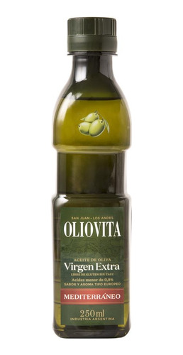 Aceite De Oliva Extra Virgen Mediterraneo Libre Gluten 250ml