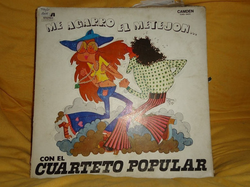 Vinilo Cuarteto Popular Me Agarro El Metejon N C3