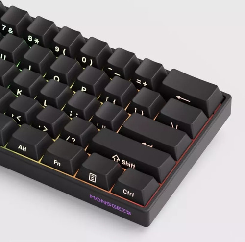 Teclado Magnético Akko Fun 60 Pro Novo!! Preto Inglês Us