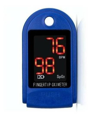 Imagen 1 de 5 de Oxímetro de pulso para dedo Fingertip Pulse LK87 blanco/azul