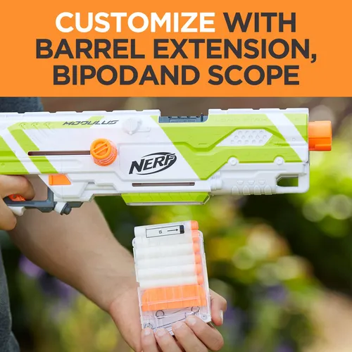 Nerf Longstrike Modulus Toy Blaster Con Extension De Barril,
