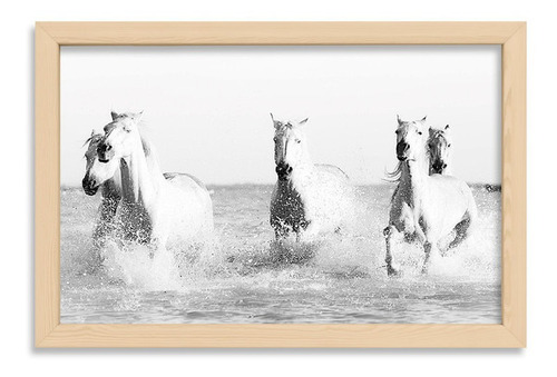 Cuadros Decorativos 20x30 Chato Natural White Horses