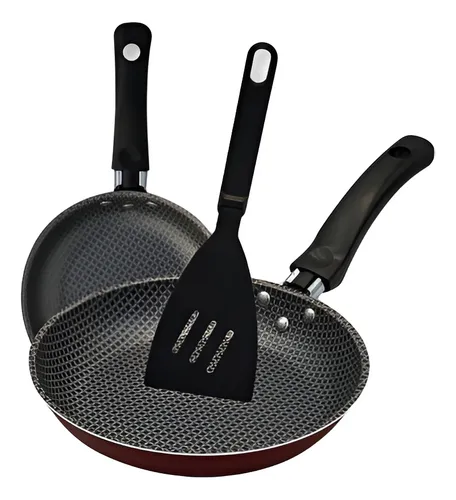 Frigideira 2 Uni Com Espátula De Nylon 1 Uni Antiaderente