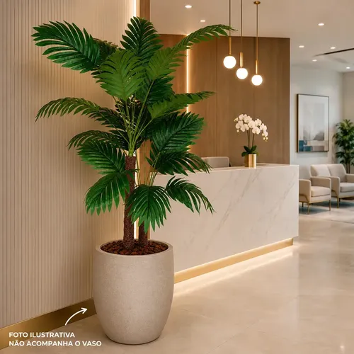 Planta Artificial Palmeira Árvore Toque Real Decoração Árvore Palmeira