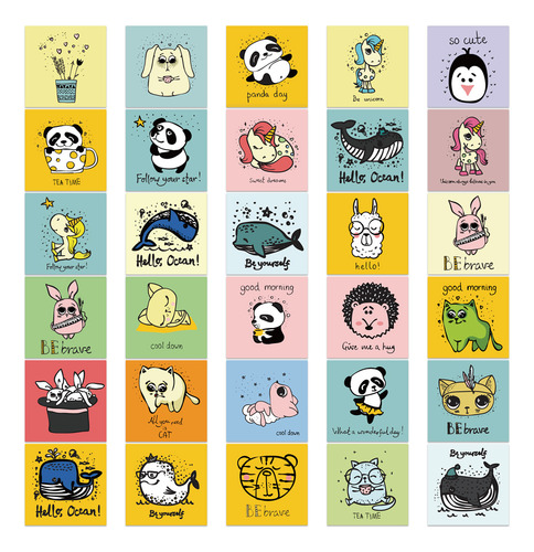 Pegatinas Con Frases Inspiradoras De Animales Calcomanías D