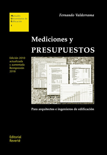 Mediciones Y Presupuestos: 1 (manuales Universitarios De Edi