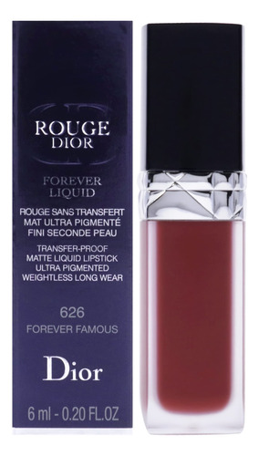 Lápiz Labial Dior Rouge Dior Forever Liquid Matte 626 Foreve