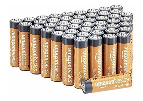 Amazon Basics Paquete De 48 Baterias Alcalinas Aa De Alto Re