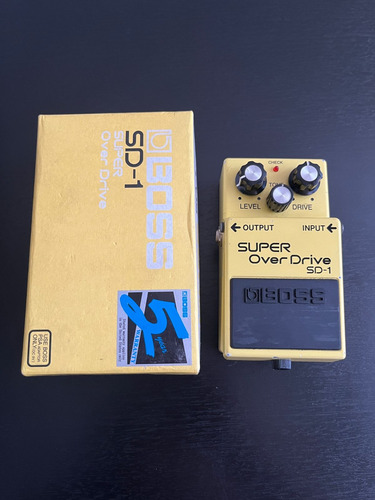 Pedal De Efecto Boss Super Overdrive Sd-1  Amarillo