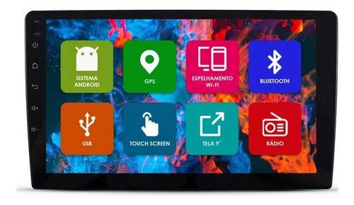 Central Multimidia Carro Android 13 9 Pol Wifi Gps Bt Usb