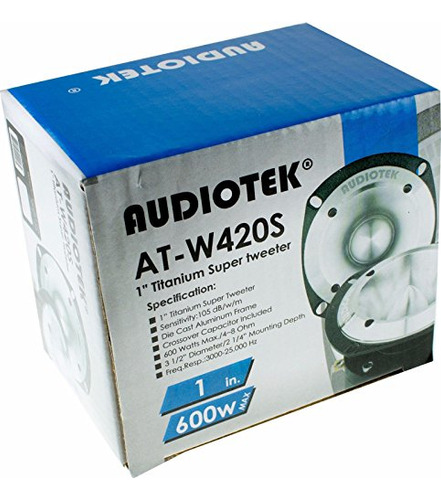 Tweeter Super Titanium De 1 Pulgada Y 600 W Para Coche - Aud