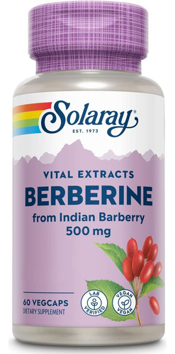 Berberina 60caps Solaray - Unidad a $4182