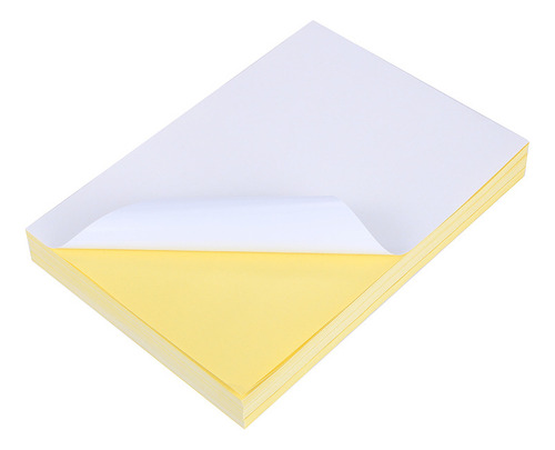 100-hojas Papel Adhesivo Mate Blanco Para Etiquetas A4.