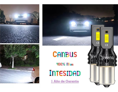 Rc 80w Luz Reversa Led Tipo Xenon Hid 1156 Bmw 320i 2003