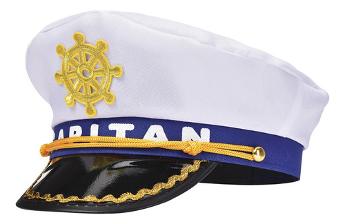 Gorro / Sombrero Capitan Marinero Disfraz Cotillon