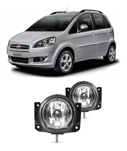 Par Farol Milha Fiat Idea 2007 2008 2009 2010 2011 2012