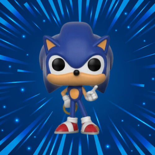 Brinquedo De Vinil Funko Pop Boneco Sonic Colecionável