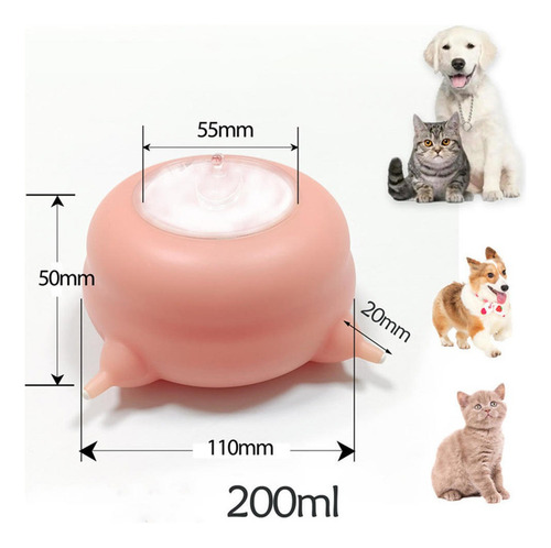 Pezones De Silicona Para Lactancia Doggie Bubble Bowls Rosa
