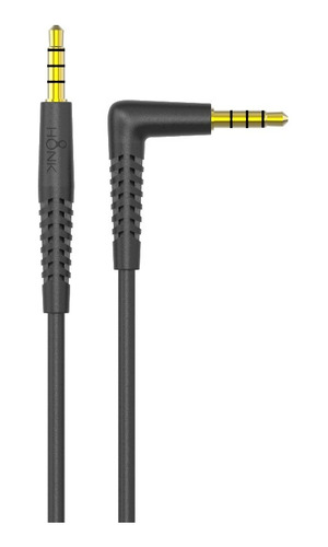 Cable Auxiliar 1.2mt L Honk Jack 3.5 Plug Negro/ Tecnogactor