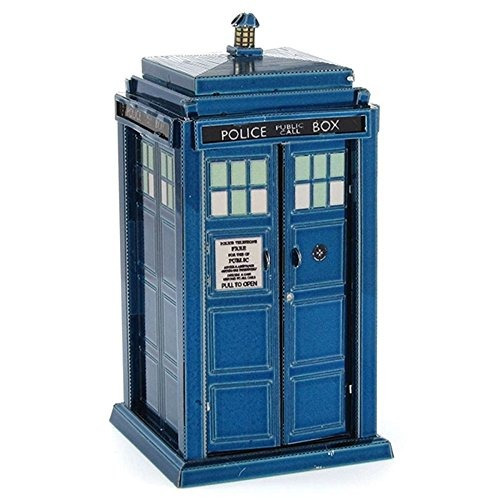 Modelo De Tardis 3d De Doctor Who De Metal Earth, Cortado A 