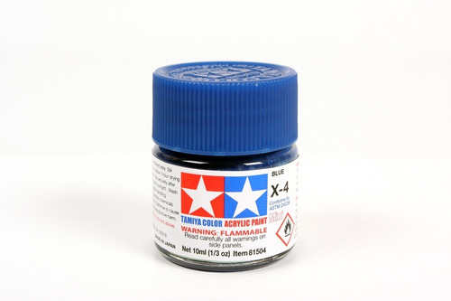 En Stock Modelismo Pintura Acrilica Blue X-4 Tamiya 1/48 