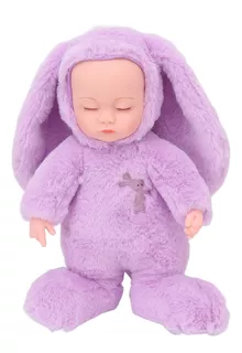 Simulação Baby Doll Newborn Dolls Full Body Purple Rabbit