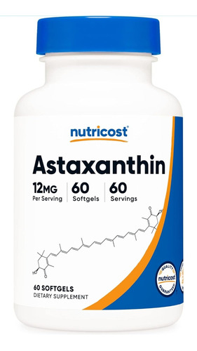 Astaxanthin Astaxantina 12mg Americana Pura 60 Caps