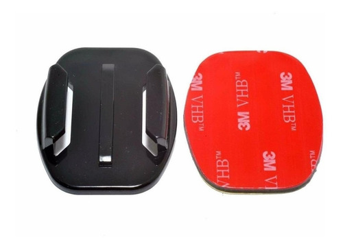 Suporte Adesivo Reto Para Gopro Action Cam Hero 6 7 8 Black