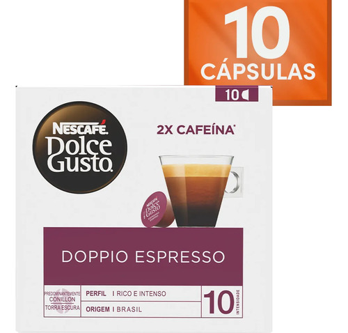 Cápsula De Café Doppio Espresso Nescafé Dolce Gusto 80g