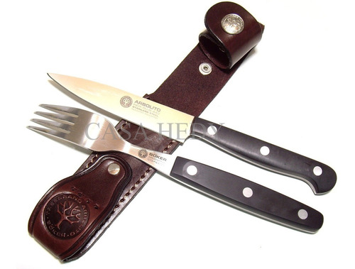 Juego Asador Boker Arbolito Hoja 9,5cm Inox Fc5704 Cabo Pom