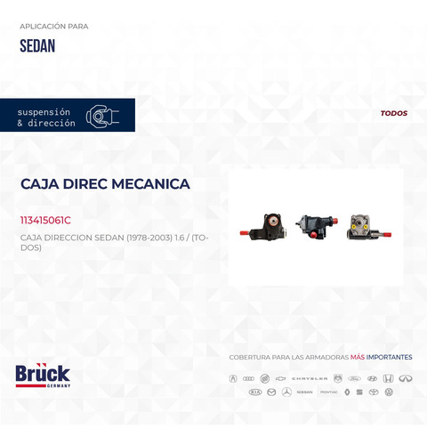 Caja Direccion Cremallera Vocho Sedan Nueva Todos Modelos
