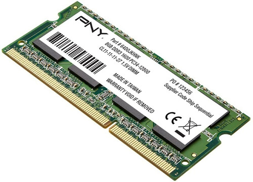 Memoria Ram Pny 8gb Ddr3 1600mhz Sodimm Laptop