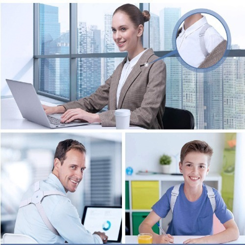 Imagen 3 de 7 de Corrector Postura Ajustable Sensor Inteligente Niños/adultos