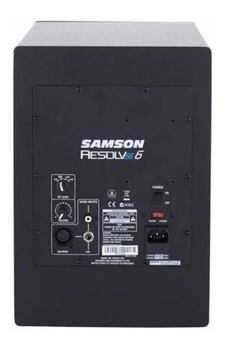 Imagen 2 de 8 de Monitor De Estudio Samson Resolv Se6 6 Pulgadas 100w Activo