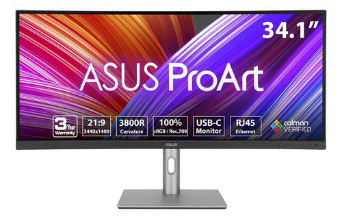 Asus Proart Display Pa34vcnv 34.1 Led Ips Uwqhd Usb-c Curva