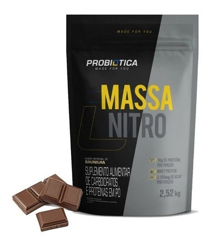 Massa Nitro Probiótica 2520g Chocolate