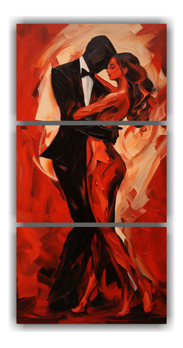 120x240cm Cuadros De Tango Creativo En Tres Pinturas Flores