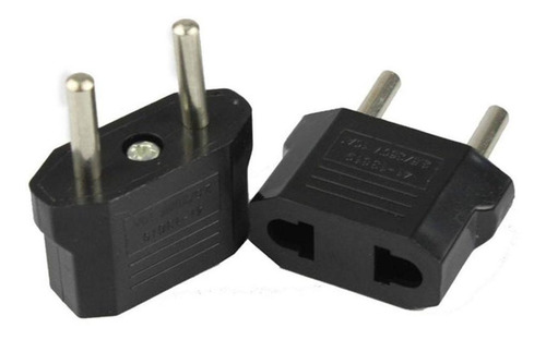 Adaptadores Ficha Americana Patas Chatas A Redonda X 2