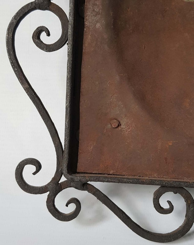 Imagen 7 de 10 de Antiguo Porta Retrato En Hierro Forjado 7o 1432