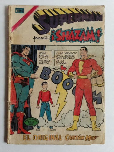 Superman Shazam Novaro 928 . Año 1973 . Usada Ajetreada. Ver