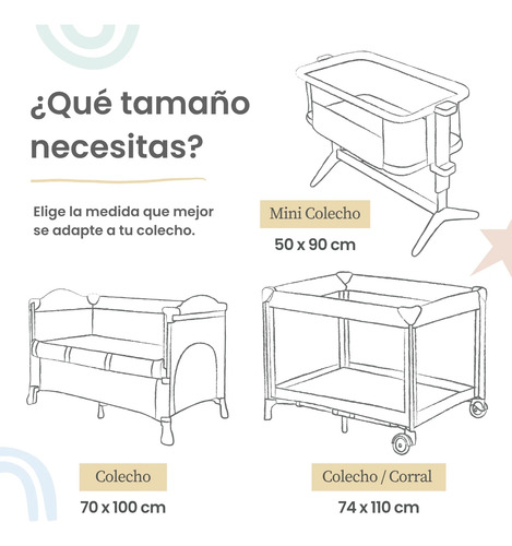 Set De 2 Sábanas De Cajón Para Colecho/corral (74x110) Gris Constelaciones/blanco