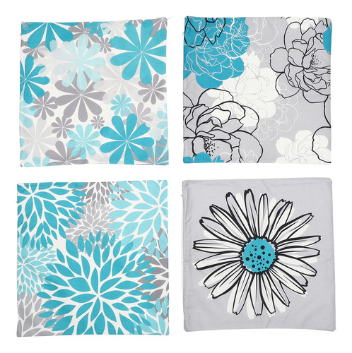 Fundas De Cojín Para Respaldo De Sofá Con Decoración Floral,