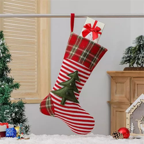 Bolsa De Regalo De Calcetines Tejidos R Christmas, Bolsa De