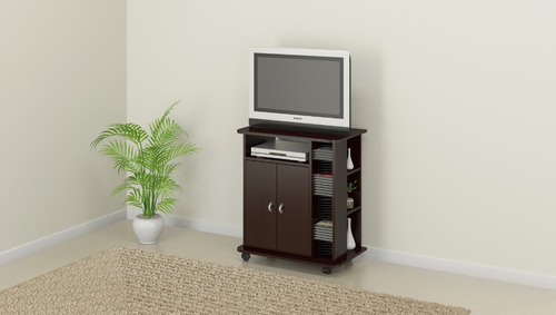 Mesa Para Tv Rack Estante Con Ruedas Living Compramas
